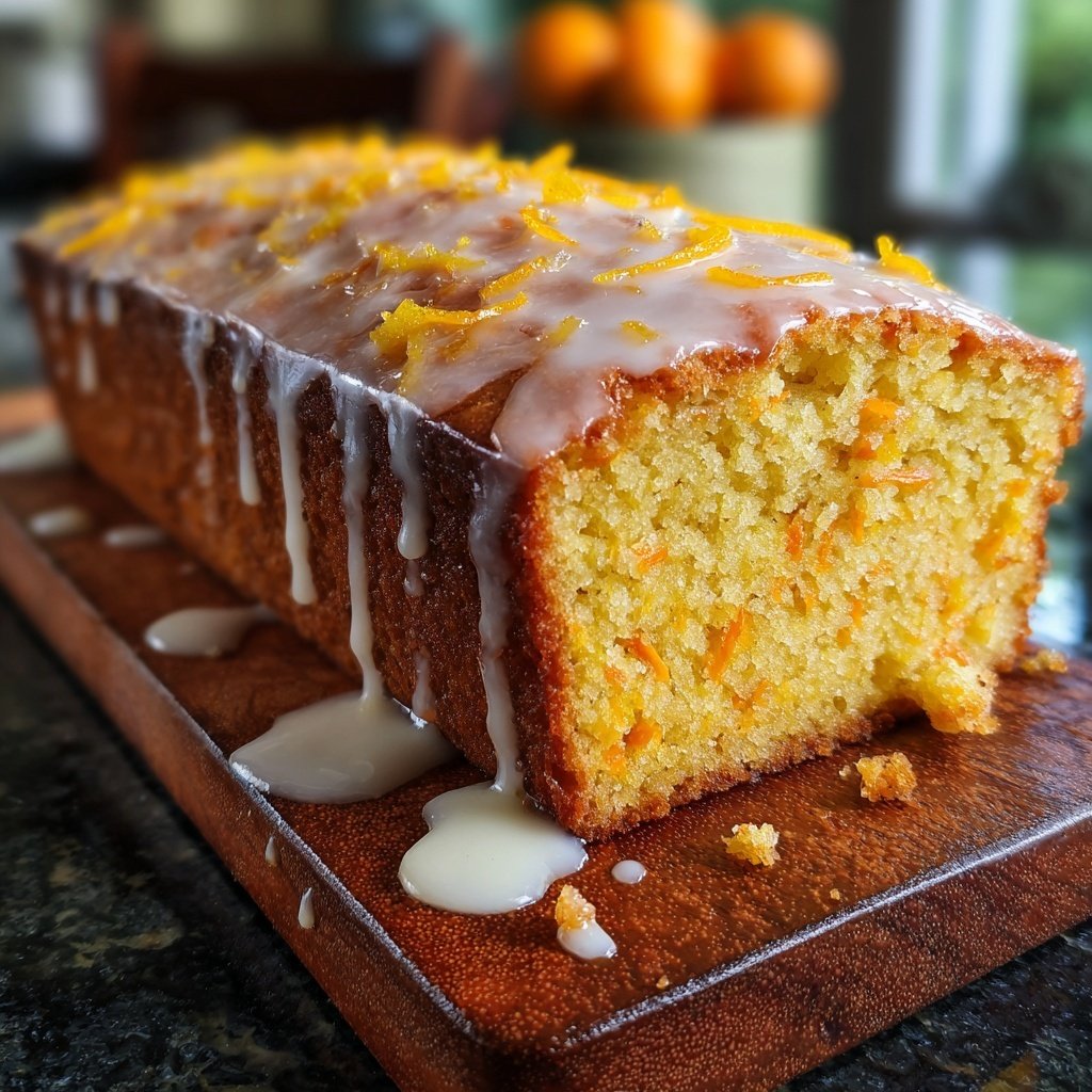 Karottenkuchen Mit Orangensaft Im Teig