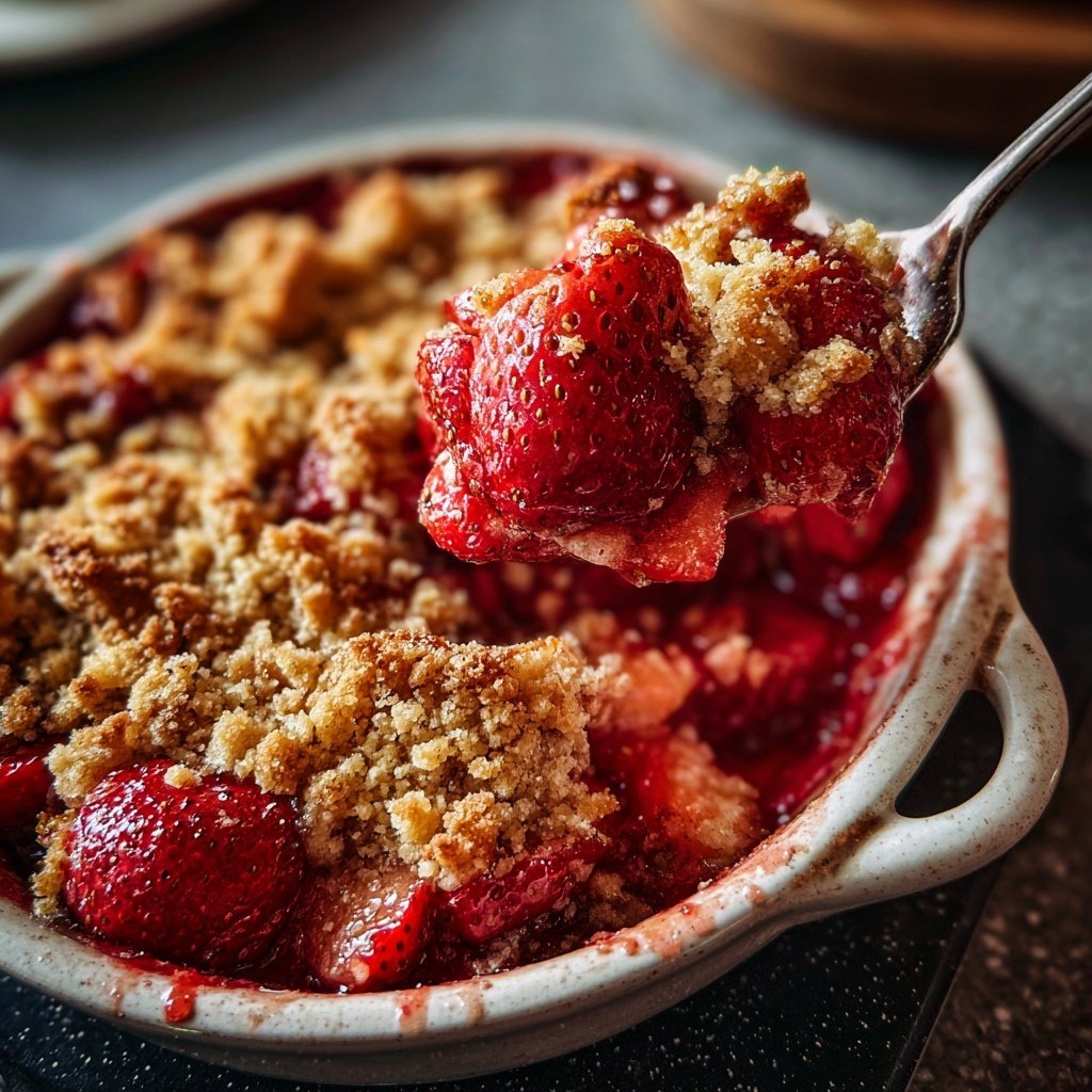 Erdbeer Crumble Aus Dem Ofen