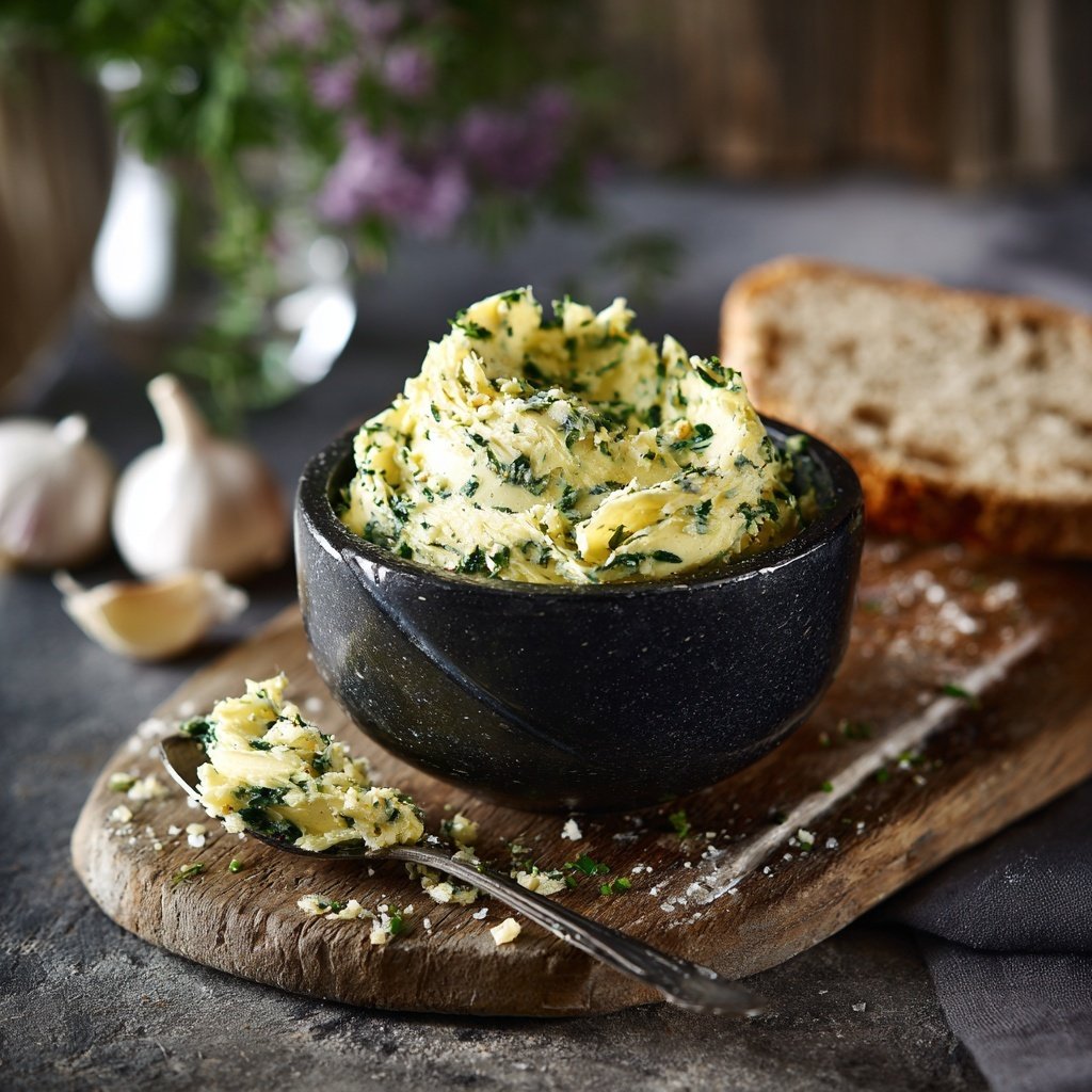Kräuterbutter Mit Knoblauch Granulat
