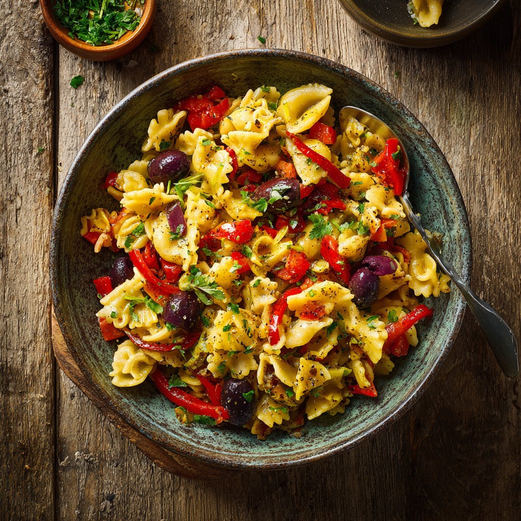Mediterraner Nudelsalat Gesund