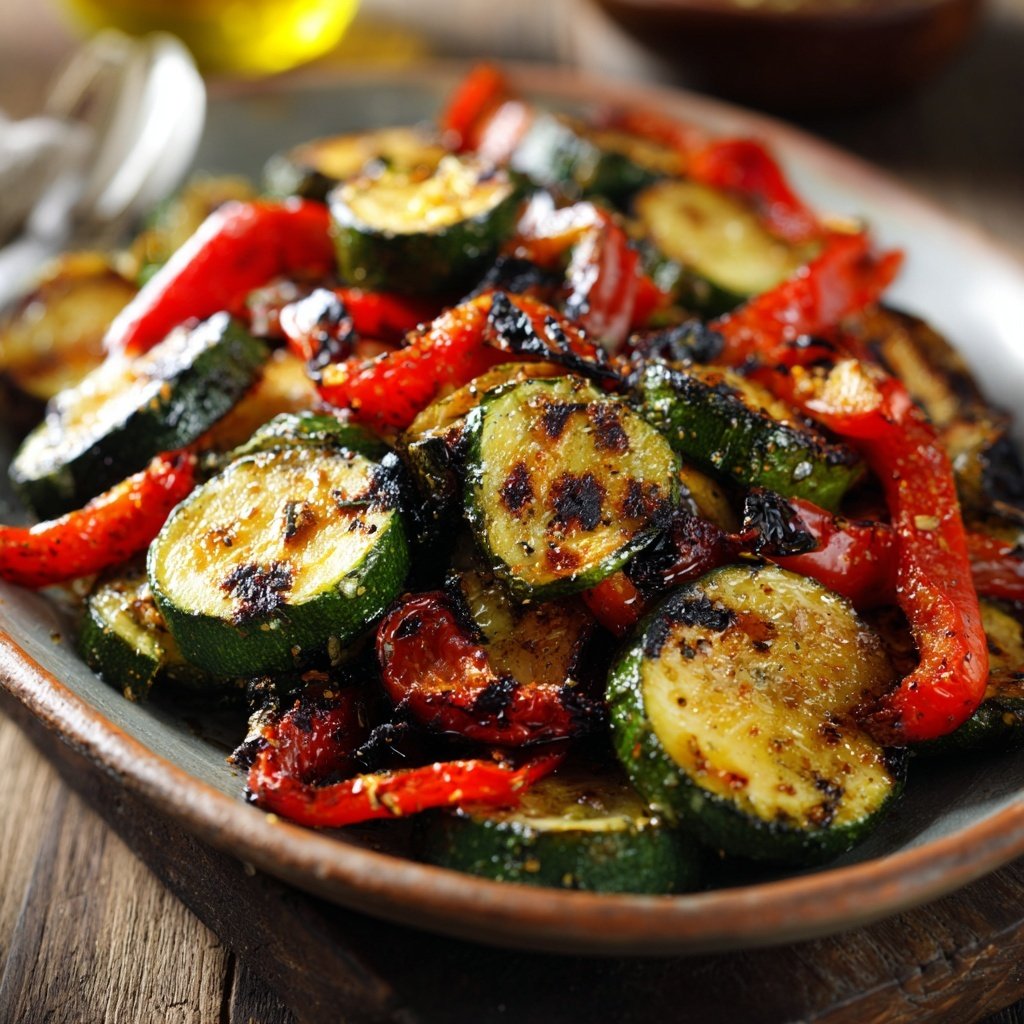 Grill Beilagen Mit Zucchini Und Paprika