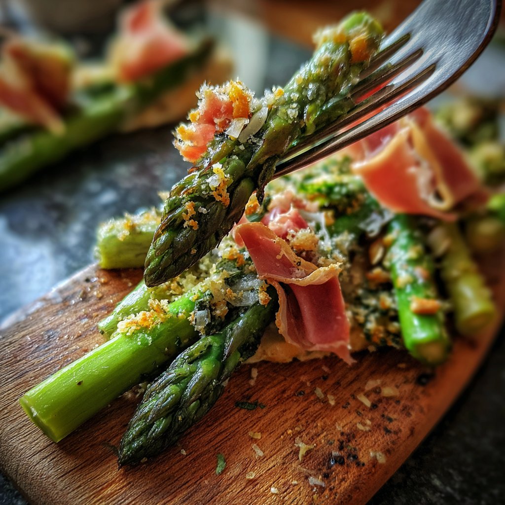 Grüner Spargel Mit Schinken