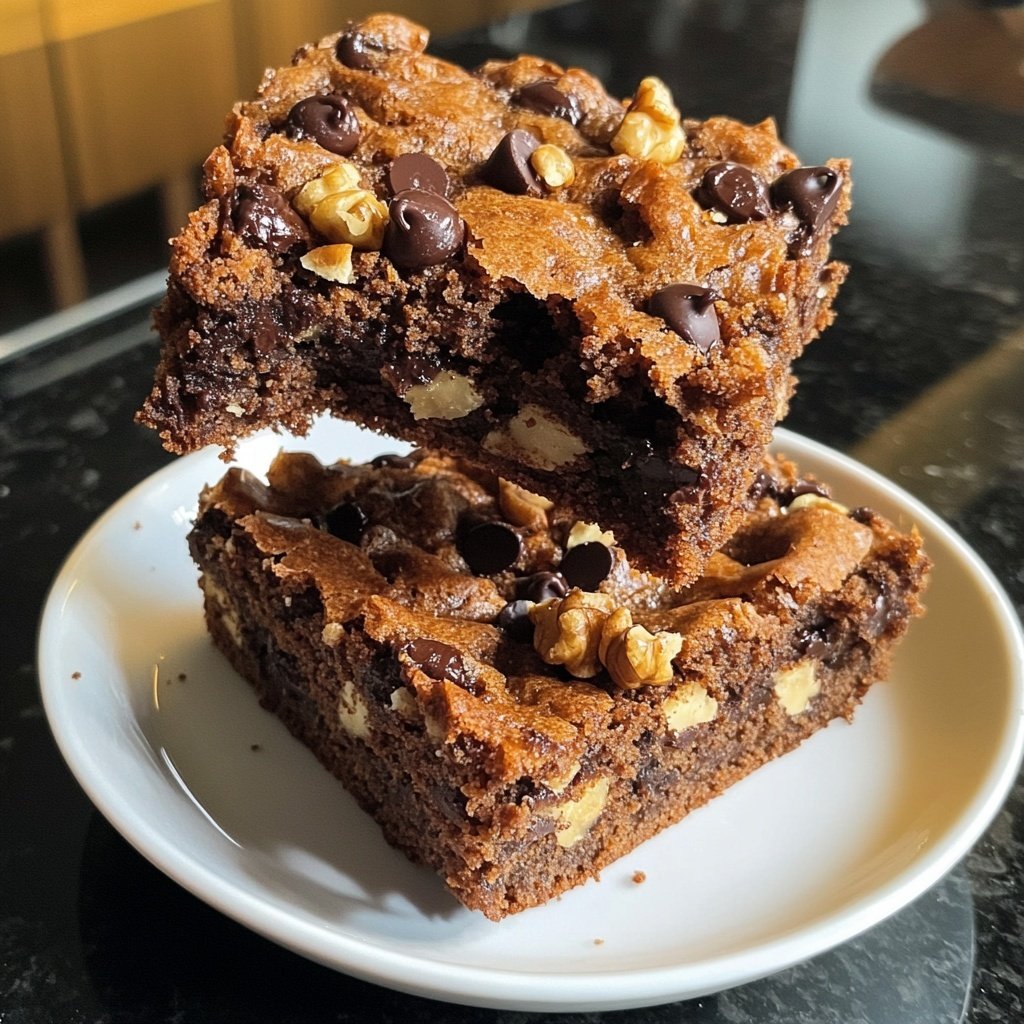 Fudgy Chewy Browkies (Brookies)