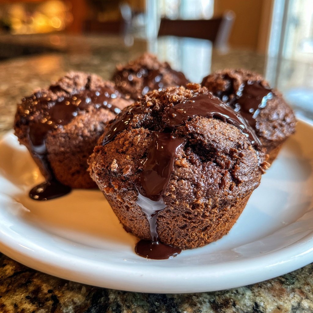 Saftige Schokomuffins aus einfachen Zutaten